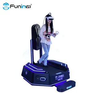 Zhuoyuan Lain Taman Hiburan Produk Virtual Reality Objek Wisata Treadmill VR Simulator Harga