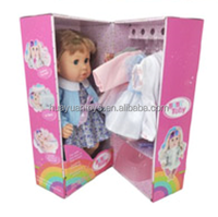 Nouvelle poupée reborn de 14 pouces avec fonction de boire et d'uriner, vêtements interchangeables, ensemble de poupées pour bébés avec accessoires