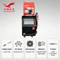 Mini soudeuse laser portative DA PENG LASER refroidie par air 1500W 2000W 3000W 4-en-1 avec fonctions de soudage, nettoyage et découpe, alimentée par source Raycus