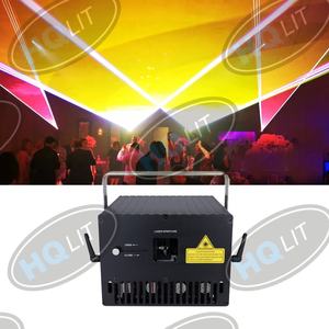 อุปกรณ์ดีเจสำหรับแสดงแสงเลเซอร์ RGB สีสันครบถ้วน 10W รองรับ SD Card เชื่อมต่อ ILDA ควบคุมด้วยเสียง มาตรฐาน IP33 สำหรับใช้งานกลางแจ้ง ตัวเครื่องทำจากอลูมิเนียมอัลลอย - Product Image 3