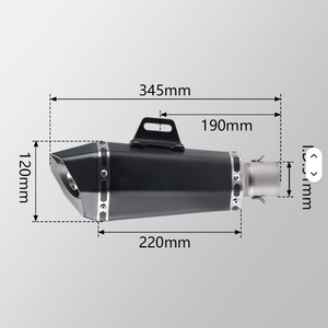 Pot d'échappement universel pour moto 38-51 mm CH pour Cbr650 Z900 <span class=keywords><strong>Mt07</strong></span> R3 B10 <span class=keywords><strong>Silencieux</strong></span> de moto - Product Image 3