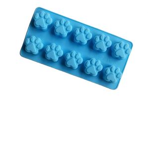 Moule de cuisson en silicone personnalisé pour friandises, savons et bonbons pour chiens, motif empreinte de patte, vente en gros - Product Image 1