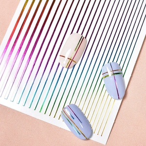 La maggior parte Bella Manicure Del Chiodo Linea di Oro Argento oro Rosa Adesivo Colla Trapano Autoadesivo Del Chiodo Aurora Adesivi Adesivi Colorati - Product Image 1