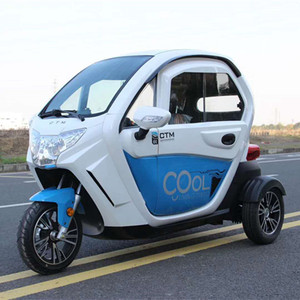 Triciclo Eléctrico Gtn de 1000w, 40km/h, Rojo, Totalmente Cerrado, Vehículo de Movilidad de Tres Ruedas - Product Image 2