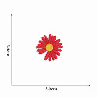 À la mode transfert de chaleur broderie petite fleur patchs fer sur marguerite fleur brodé Patch pour chapeau vêtements enfants fille bricolage