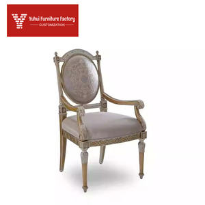 Juego de Mesa y Sillas de Comedor Estilo <span class=keywords><strong>Windsor</strong></span> de Color Claro, Muebles de Comedor de Alta Gama para Villa, Muebles Personalizables - Product Image 3