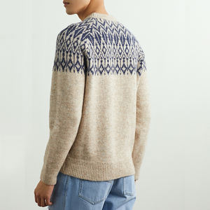 Pulls pour hommes avec logo personnalisé Pull à col rond Haut en tricot à manches longues Pulls en coton tricotés de haute qualité pour hommes - Product Image 3