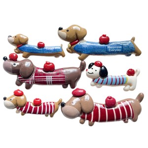 Accessoires pour chien <span class=keywords><strong>teckel</strong></span> de dessin animé pour le commerce transfrontalier, pour coques de téléphone DIY, boucles pour chaussures perforées et décorations capillaires - Product Image 5