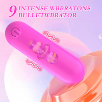Mini-Bullet-Vibratoren für Frauen 12 Geschwindigkeiten USB Finger-Lippenstift-Vibrator Brustwarzen-Klitoris-Stimulator Erotikspielzeug für Paare