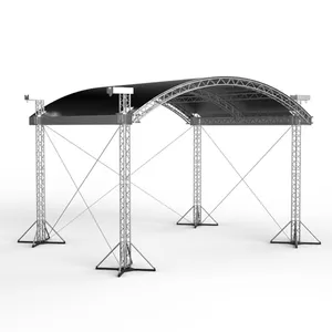 XY truss Company aluminio al aire libre concierto etapa capa FEI truss tienda para la venta