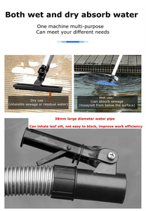 Machine d'aspiration des eaux usées <span class=keywords><strong>pour</strong></span> étang à poissons, filtre de nettoyage d'étang, pompe à vide sous-marine <span class=keywords><strong>pour</strong></span> piscine, prise EU 220V 50Hz, CPS-102 - Product Image 4