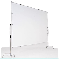 Kit de cadre de diffusion papillon portable 2,4x2,5m avec panneau diffuseur détachable pour accessoire de studio photo