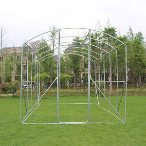 <strong>6</strong> <strong>X</strong> 3.5 <strong>X</strong> 3m Modern <strong>Greenhouse</strong> Poly Tunnel Metal Frame with Easily Assembled Nature Wood Pressure Treated - Product Image 3