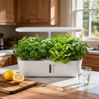 Système de culture domestique moderne et écologique, mini-jardinière intelligente sans fil contrôlée par Bluetooth pour la culture des plantes