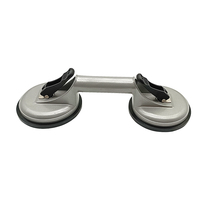 Lève-carreaux de verre en aluminium robuste personnalisable OEM Extracteur de poignée de plaque à double vide/Fixateur d'écart de sol pour le bricolage