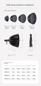 माउंट पैराबोलिक स्टील के लिए 60 सेमी/70 सेमी/90 सेमी/120 सेमी स्टूडियो फोटोग्राफी सहायक उपकरण - Product Image 6