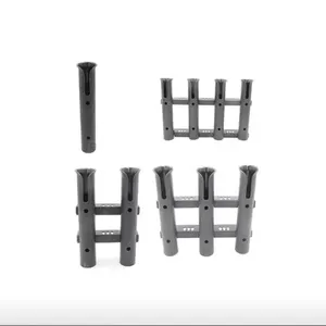 1 PCS Aluminium Fishing Rod Holder 3 Tubes Linked 3 Rod Rack