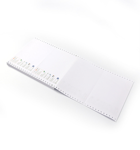 Papier autocopiant NCR 2 plis en gros pour imprimantes matricielles, papier bleu de qualité A, longue durée de vie, formulaires continus - Product Image 3