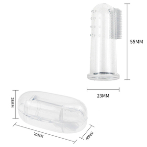 Brosse à doigts en Silicone pour animaux de compagnie, brosse à dents souple pour chien, outil de nettoyage des dents, mauvaise haleine, tartre Non toxique - Product Image 3