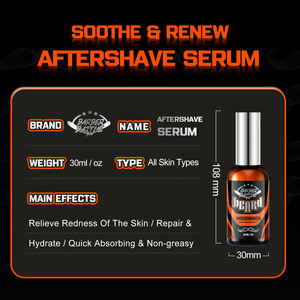 BARBERBATTLE GMPC Organic All Natural Mens Luxury Beard Moisturizer Beard Oil and <strong>Aftershave</strong> Set Repairs Shave-Induced Damage - Product Image 3