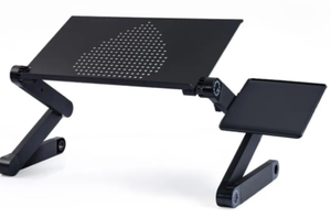 2024 Nhà Máy Nhôm Xách Tay Có Thể Gập Lại Có Thể Điều Chỉnh Máy Tính Xách Tay Đứng Bảng Lười Biếng Bàn Văn Phòng Lap Bàn - Product Image 2