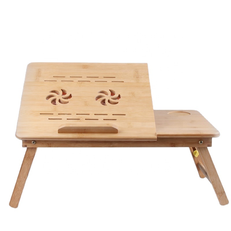 Стол компьютерный складной из бамбука, регулируемый столик для ноутбука подставка кровати
