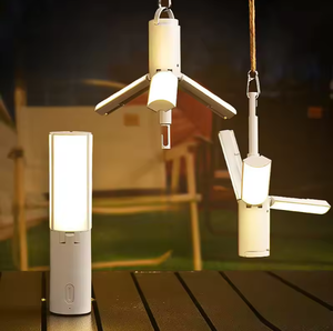 2025 Offre Spéciale Portable USB Rechargeable LED <span class=keywords><strong>Camping</strong></span> Lumières Multi-Fonction Tente Pliante ABS Corps Éclairage Éclairage Extérieur Alimentation - Product Image 2