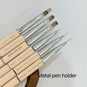 Hot-selling Metal Handle Professional UV Gel Nail <b>Brush</b> High-quality Nylon Hair Nail Salon Special Support Custom logo - Product Image 5