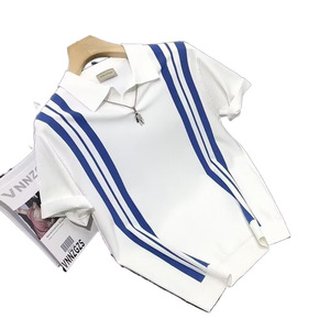 <span class=keywords><strong>Polo</strong></span> tricoté tendance pour <span class=keywords><strong>homme</strong></span> à <span class=keywords><strong>manches</strong></span> <span class=keywords><strong>courtes</strong></span>, personnalisable sur mesure, idéal pour l'été et le style décontracté ou professionnel - Product Image 6
