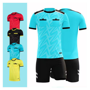 2023 2024 personnalisé adulte enfants football maillot ensemble Football <span class=keywords><strong>arbitre</strong></span> uniforme hommes formation ensemble pied équipe chemise - Product Image 1