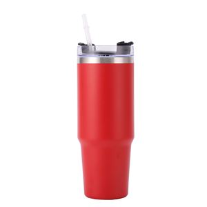 Gobelet de voyage isotherme à double paroi sous vide 20oz 30oz avec couvercle, paille et base antidérapante pour boissons chaudes - Product Image 1