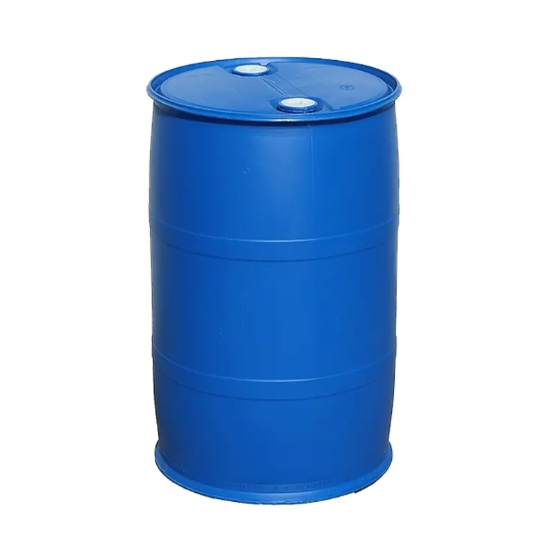 200 litros de plástico PP HDPE tambor azul de 55 galones para productos químicos/aceite/agua plástico durm