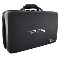 Sac de transport pour PS5, espace extra-large, sac rigide en EVA pour manette PS5, accessoires de jeux vidéo, étui de rangement