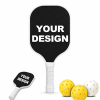 Raquette de pickleball en fibre de carbone nid d'abeille OEM ODM 14 mm haute puissance pour l'entraînement avec logo couleur personnalisé et emballage portable