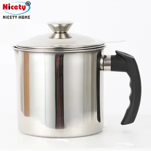 Top Selling Oil Cup Stainless Steel Cooking Grease Keeper Separator Storage Oil Can For Kitchen