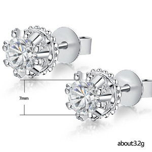 Orecchini a Perno a Forma di Fiocco di Neve per Donne, Accessori Eleganti e Minimalisti per l'Inverno, Regalo Quotidiano alla Moda - Product Image 5