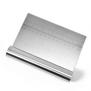 Pro Kitchen Stainless Steel Pizza <b>Bread</b> Pastry Cutter Chopper Separator <b>Knife</b> Multipurpose Measuring Scale Dough Scraper - Product Image 4