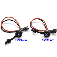 Câble de charge personnalisé en gros 50V à montage sur panneau DC5521 DC5525 femelle vers prise 2 broches pour véhicule électrique scooter