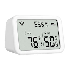 Tuya Wifi Zigbee Temperature Humidity <b>Sensor</b> Lux <b>Light</b> Detector Indoor Hygrometer Thermometer Illuminance Lux <b>Light</b> - Product Image 1