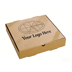 Boîte à <span class=keywords><strong>pizza</strong></span> personnalisée avec logo, écologique, en matériaux recyclés, kraft, isolée thermiquement, jetable, pour sushis à emporter, imprimée avec la marque - Product Image 1