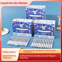 Marqueurs acryliques liquides à pointe unique, colorés, opaques, empilables, pour usage artistique, avec logo personnalisé, vente en gros du fabricant Astronaut Direct