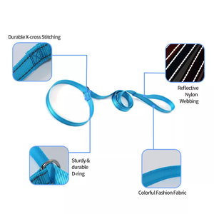 Personnalisé Anti-Vol Réglable En Nylon <span class=keywords><strong>Tressé</strong></span> P Chaîne Slip Dog Show Laisses Réfléchissantes Formation Laisse Animaux Chats Direct Fabricant - Product Image 3