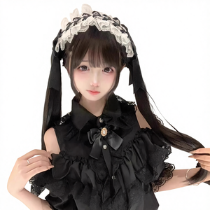 Accesorios para el Cabello de Niña DREAM FASHION, Estilo Lolita Comic-Con, Multiusos, Lazo de Tela para Mujer, Diadema con Orejas de Gato, Pasador para el Cabello - Product Image 1