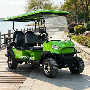 Voiturette de golf électrique ZOWN 2026, prix usine, 4 places, batterie lithium 48V, 30 km/h, faible bruit, acier Q235B, certifiée CE, autonomie 90 km - Product Image 1