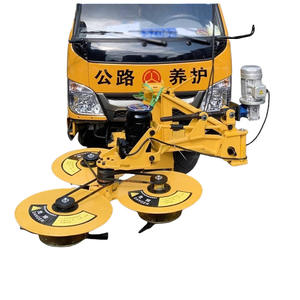 Machine de taille de haies verte montée sur véhicule avec évitement d'obstacles, tondeuse automatique pour l'entretien des espaces verts sous les clôtures routières municipales - Product Image 5