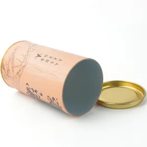 Food Grade Empty Biodegradable Cylinder Kraft Cardboard Candle Paper Tube