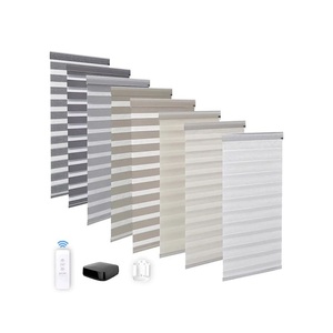 Persianas Elétricas Horizontais Inteligentes Tuya com Bluetooth, Duplo Acionamento, Bateria, Compatíveis com Google <span class=keywords><strong>Auto</strong></span>, para Casa, Hotel, Janelas e Escritório Moderno - Product Image 2