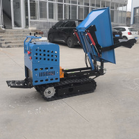 Mini-dumper chenillé électrique auto-chargeur, entièrement hydraulique, télécommandé, non polluant, 500 kg, pour l'exploitation minière