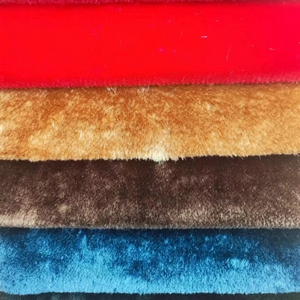 100% poliestere eco-friendly tessuto in pelliccia sintetica singolo/doppio colore stampato modello per seggiolino auto accessori per borse - Product Image 2