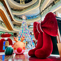 Ballon de Noël gonflable imperméable de 1,5 m en forme de renne, élan ou cerf Rudolph, pour décoration extérieure de Noël